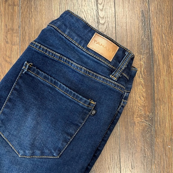 TAHARI MID-RISE STRETCH DENIM ANKLE JEANS SZ 6/28 - Picture 2 of 8